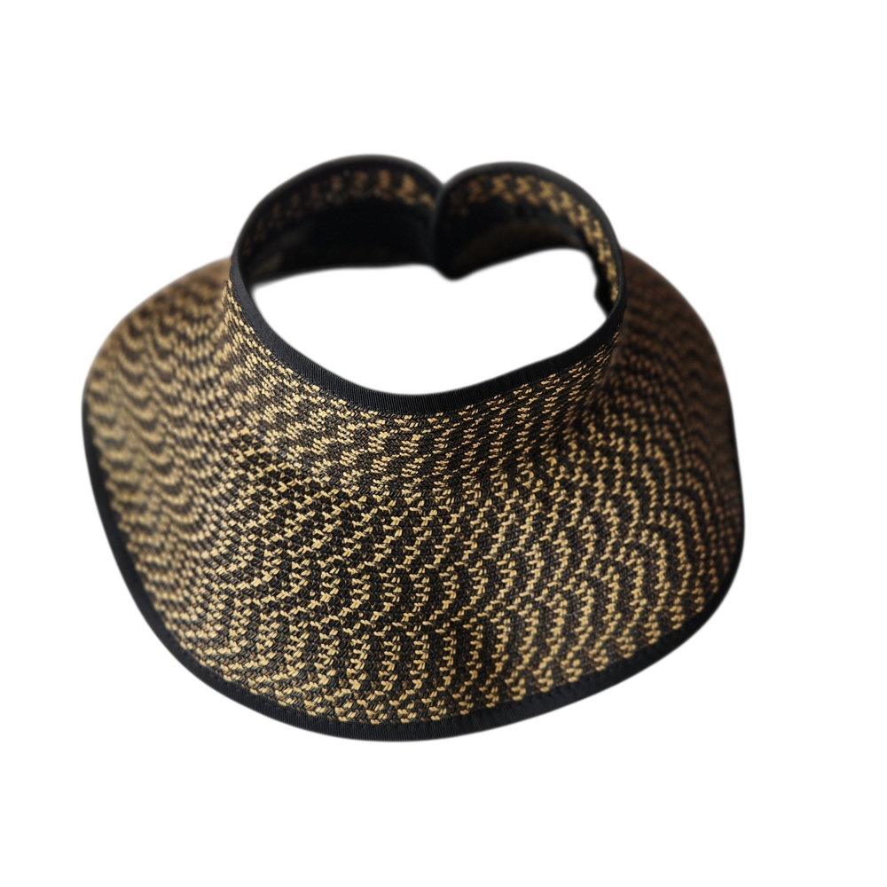 Elegant San Diego  Black and Gold Women's Sun Visor